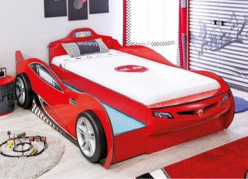 CARBED Кровать-машина Coupe с выдвижной кроватью Red 20.03.1306.00 в Каргате - kargat.mebel54.com | фото