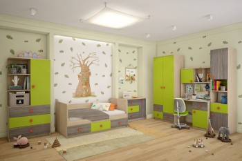 Детская комната Пуговка в Каргате - kargat.mebel54.com | фото