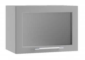 Гарда ПГС 500 шкаф верхний горизонтальный со стеклом Белый в Каргате - kargat.mebel54.com | фото