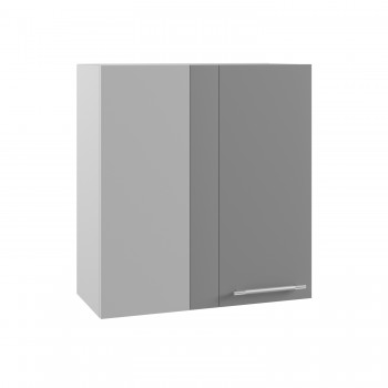 Гарда ПУ 650 шкаф верхний угловой (Белый/корпус Серый) в Каргате - kargat.mebel54.com | фото