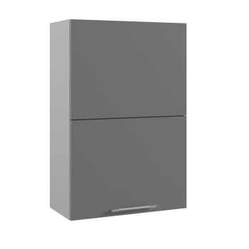 Гарда ВПГПМ 600 шкаф верхний высокий Blum Aventos (Белый/корпус Серый) в Каргате - kargat.mebel54.com | фото