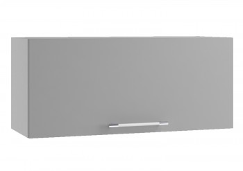 Империя ПГ 800 Шкаф верхний горизонтальный (Белый Эмалит/корпус Серый) в Каргате - kargat.mebel54.com | фото