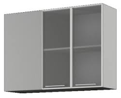 Кёльн ШВУПС 1000Н Шкаф верхний угловой со стеклом (премьер) высокий (Софт даймонд/корпус Белый) в Каргате - kargat.mebel54.com | фото