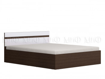 Ким кровать 1,4 (Венге/белый глянец) в Каргате - kargat.mebel54.com | фото
