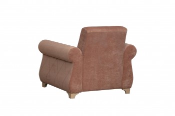 Кресло для отдыха "Порто" (велюр киви корица / микровельвет крем) в Каргате - kargat.mebel54.com | фото