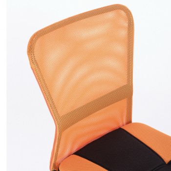 Кресло компактное BRABIX Smart MG-313 (черный, оранжевый) в Каргате - kargat.mebel54.com | фото