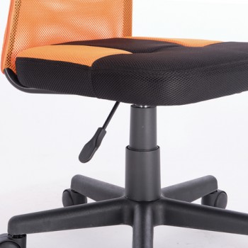 Кресло компактное BRABIX Smart MG-313 (черный, оранжевый) в Каргате - kargat.mebel54.com | фото