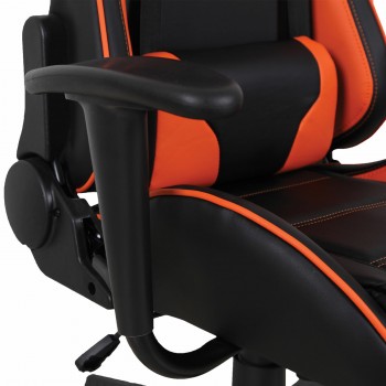 Кресло компьютерное BRABIX GT Racer GM-100 (черный, оранжевый) в Каргате - kargat.mebel54.com | фото