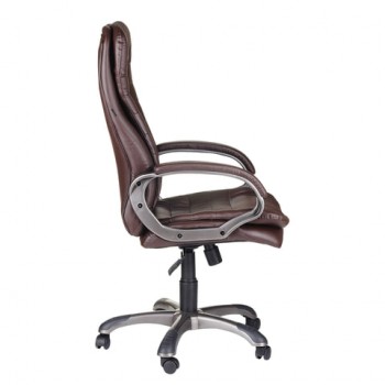 Кресло офисное BRABIX Omega EX-589 (коричневое) в Каргате - kargat.mebel54.com | фото