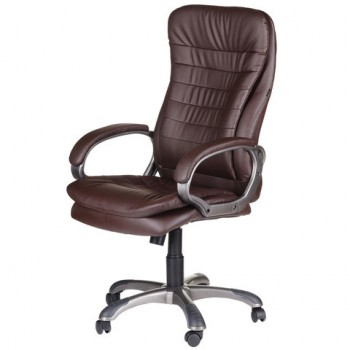 Кресло офисное BRABIX Omega EX-589 (коричневое) в Каргате - kargat.mebel54.com | фото