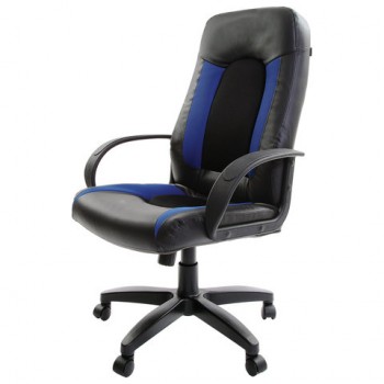 Кресло офисное BRABIX Strike EX-525 (сине-черный) в Каргате - kargat.mebel54.com | фото