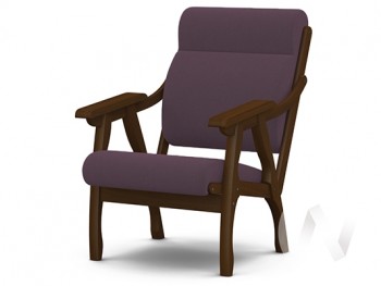 Кресло Вега-10 (орех лак/ULTRA PLUM) в Каргате - kargat.mebel54.com | фото