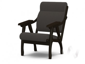 Кресло Вега-10 (венге лак/ULTRA GRAFIT) в Каргате - kargat.mebel54.com | фото