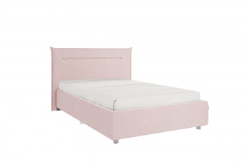 Кровать 1,2 Альба с основанием (Нежно-розовый велюр) в Каргате - kargat.mebel54.com | фото