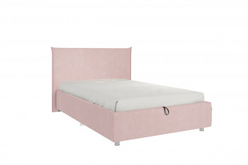 Кровать 1,2 Квест (Нежно-розовый велюр/под-мех) в Каргате - kargat.mebel54.com | фото