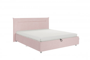 Кровать 1,6 Альба (Нежно-розовый велюр/под-мех) в Каргате - kargat.mebel54.com | фото