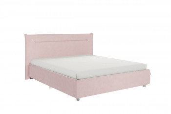 Кровать 1,6 Альба с основанием (Нежно-розовый велюр) в Каргате - kargat.mebel54.com | фото