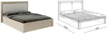 Кровать 1,6 Глэдис (М32) с подъемным механизмом Распродажа в Каргате - kargat.mebel54.com | фото