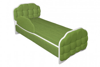 Кровать 170 Атлет 76 Зелёный (мягкий бортик) в Каргате - kargat.mebel54.com | фото