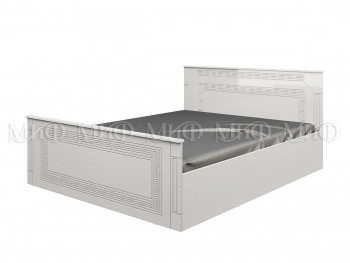 Кровать Афина-1 1,6 м (Белый/Белый глянец) в Каргате - kargat.mebel54.com | фото