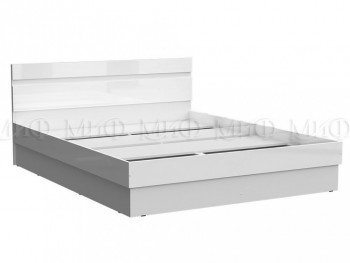 Кровать Челси 1400 (Белый/Белый глянец) в Каргате - kargat.mebel54.com | фото