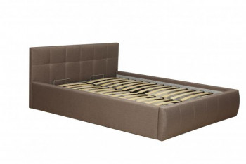 Кровать "Диана" ш. 1400 (Н=1010мм) (жаккард шоколад) в Каргате - kargat.mebel54.com | фото