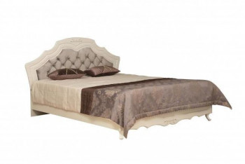Кровать двойная "Кантри" (вудлайн кремовый/патина/ортопед/1820) в Каргате - kargat.mebel54.com | фото