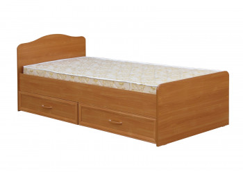 Кровать одинарная с ящиками 800-1 без матраса (круглые спинки) Вишня Оксфорд в Каргате - kargat.mebel54.com | фото
