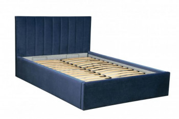 Кровать "Юнона" ш. 1600 (Н=1020мм) (ягуар нэви) в Каргате - kargat.mebel54.com | фото