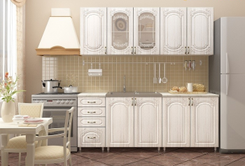 Кухонный гарнитур Лиза-1 (2,0м) (Белый/Сандал) в Каргате - kargat.mebel54.com | фото