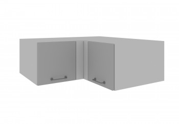 Лофт ГПГУ 1000 шкаф верхний горизонтальный угловой (Бетон темный/корпус Серый) в Каргате - kargat.mebel54.com | фото