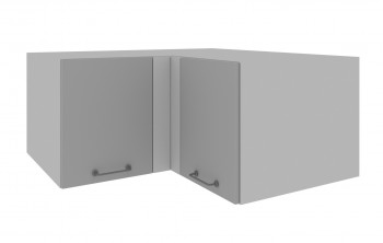 Лофт ГВПГУ 1000 шкаф верхний горизонтальный угловой высокий (Бетон темный/корпус Серый) в Каргате - kargat.mebel54.com | фото