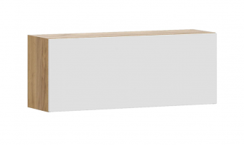 Модульная система "Милан" Шкаф навесной Дуб Золотой/Белый Матовый в Каргате - kargat.mebel54.com | фото