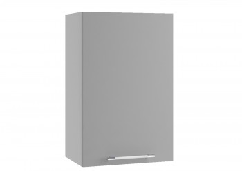 Монца П 450 шкаф верхний (Белый софт/корпус Серый) в Каргате - kargat.mebel54.com | фото