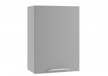 Монца П 500 шкаф верхний (Белый софт/корпус Серый) в Каргате - kargat.mebel54.com | фото