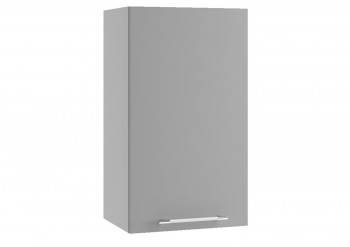 Монца ВП 400 шкаф верхний высокий (Белый софт/корпус Серый) в Каргате - kargat.mebel54.com | фото
