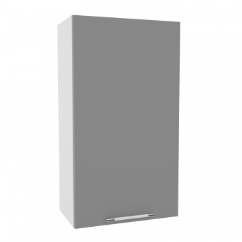 Монца ВП 601 шкаф верхний высокий (Белый софт/корпус Серый) в Каргате - kargat.mebel54.com | фото
