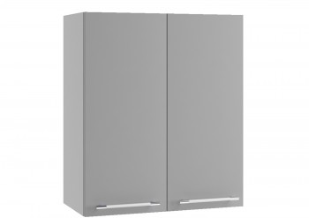 Монца ВП 700 шкаф верхний высокий (Белый софт/корпус Серый) в Каргате - kargat.mebel54.com | фото