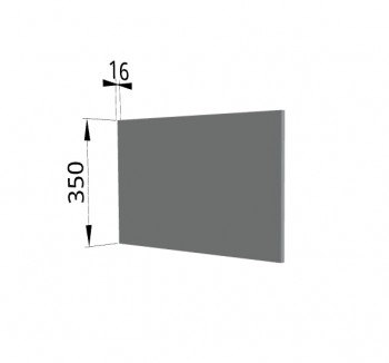 Панель торцевая (для шкафа горизонтального глубокого) ГПГ Гарда, Империя, Ройс (Серый Эмалит) в Каргате - kargat.mebel54.com | фото
