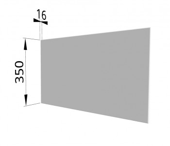 Панель торцевая (для шкафа горизонтального глубокого) ГПГ Ройс (Белый софт) в Каргате - kargat.mebel54.com | фото