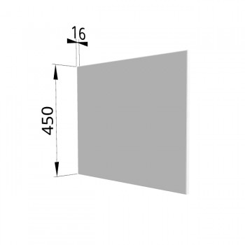 Панель торцевая (для шкафа горизонтального глубокого высокого) ГВПГ Ройс (Белый софт) в Каргате - kargat.mebel54.com | фото