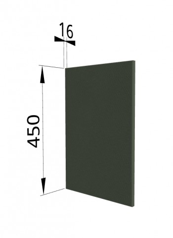 Панель торцевая (для шкафа горизонтального высокого) ВПГ Квадро (Оливково-зеленый) в Каргате - kargat.mebel54.com | фото