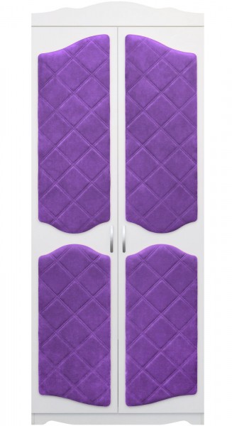 Шкаф 2-х створчатый серии Иллюзия 32 фиолетовый в Каргате - kargat.mebel54.com | фото