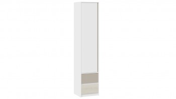 Шкаф для белья комбинированный «Сканди» Дуб Гарден/Белый/Глиняный серый в Каргате - kargat.mebel54.com | фото