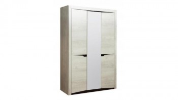 Шкаф для одежды "Лючия" (3-х дв.) (венге / белый) в Каргате - kargat.mebel54.com | фото