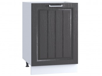 Шкаф нижний 500, ШН 500 (Клен серый/корпус белый) в Каргате - kargat.mebel54.com | фото