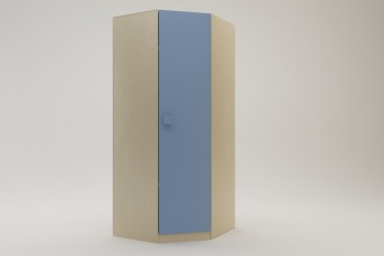 Шкаф угловой (угловая секция) Скай (Синий/корпус Клен) в Каргате - kargat.mebel54.com | фото