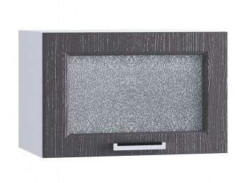Шкаф верхний горизонтальный со стеклом 500, ШВГС 500 (Клен серый/корпус белый) в Каргате - kargat.mebel54.com | фото