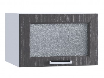 Шкаф верхний горизонтальный со стеклом 510, ШВГС 510 (Клен серый/корпус белый) в Каргате - kargat.mebel54.com | фото