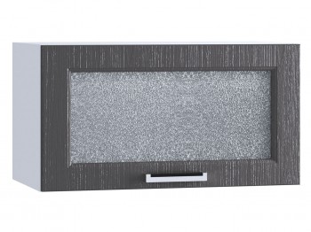 Шкаф верхний горизонтальный со стеклом 600, ШВГС 600 (Клен серый/корпус белый) в Каргате - kargat.mebel54.com | фото